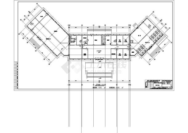 某地7层框架结构办公楼建筑方案图（初步设计）-图二