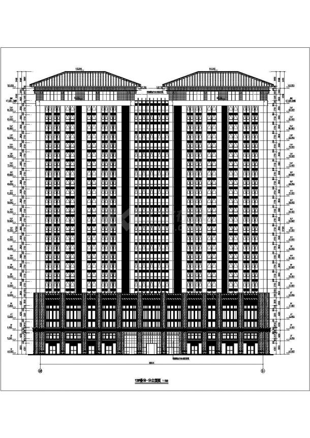 某地区26层商务办公楼建筑设计方案-图二
