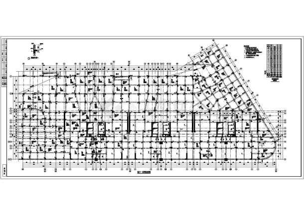 某地17层框架剪力墙结构住宅楼全套结构施工图-图二