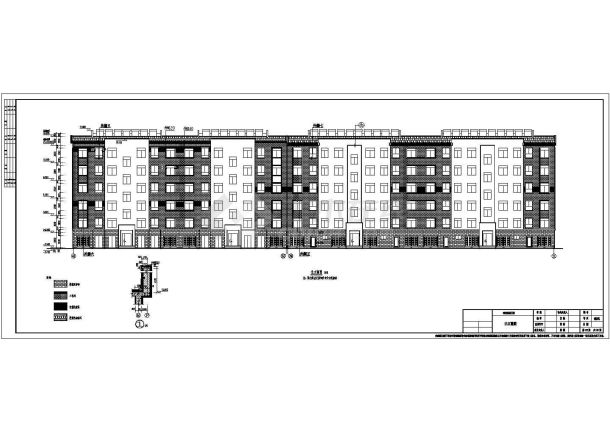 某地区带储藏室五层安置房建筑设计施工图-图二