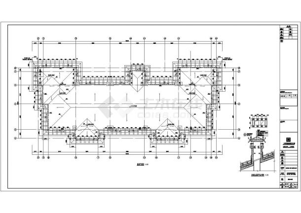 某地区三层联排别墅楼建筑设计方案-图二