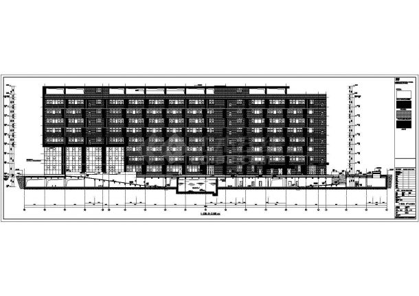 某地区八层综合办公楼建筑设计施工图-图二