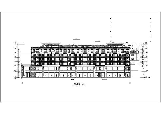 某地区六层带阁楼住宅建筑设计施工图-图二