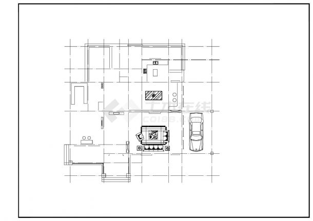 某地独栋自建房别墅施工图-图一