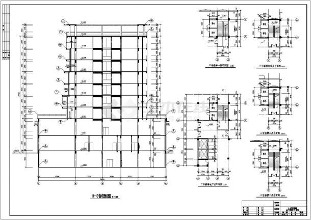 某地区九层商务酒店建筑设计施工图-图二