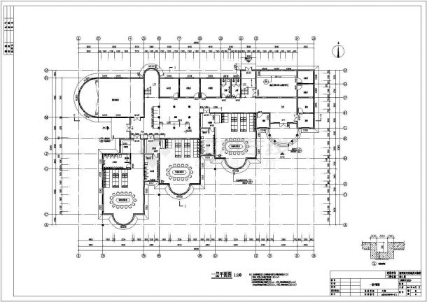 某地区二层砖混结构幼儿园建筑设计施工图-图二