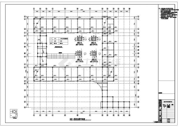 南京某小学教学楼加层及抗震加固结构施工图-图二