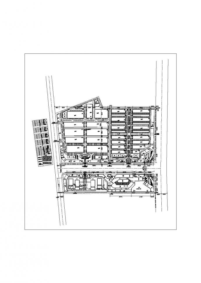 某地区汽配物流产业园规划设计方案图纸_图1