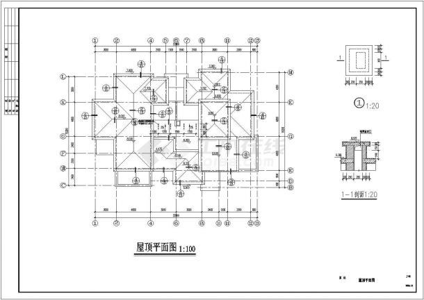 某地区二层花园洋房别墅建筑设计施工图-图二