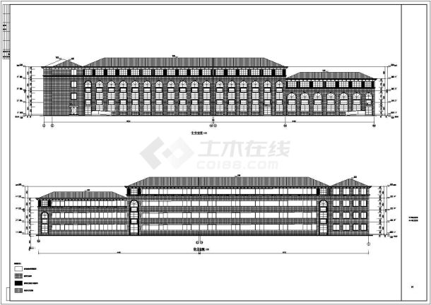 某地4层强制隔离戒毒所建筑施工图-图一