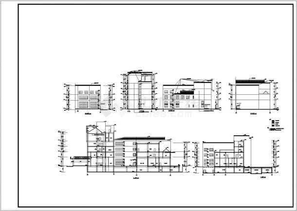 某5层框架结构宾馆建筑设计施工图-图二