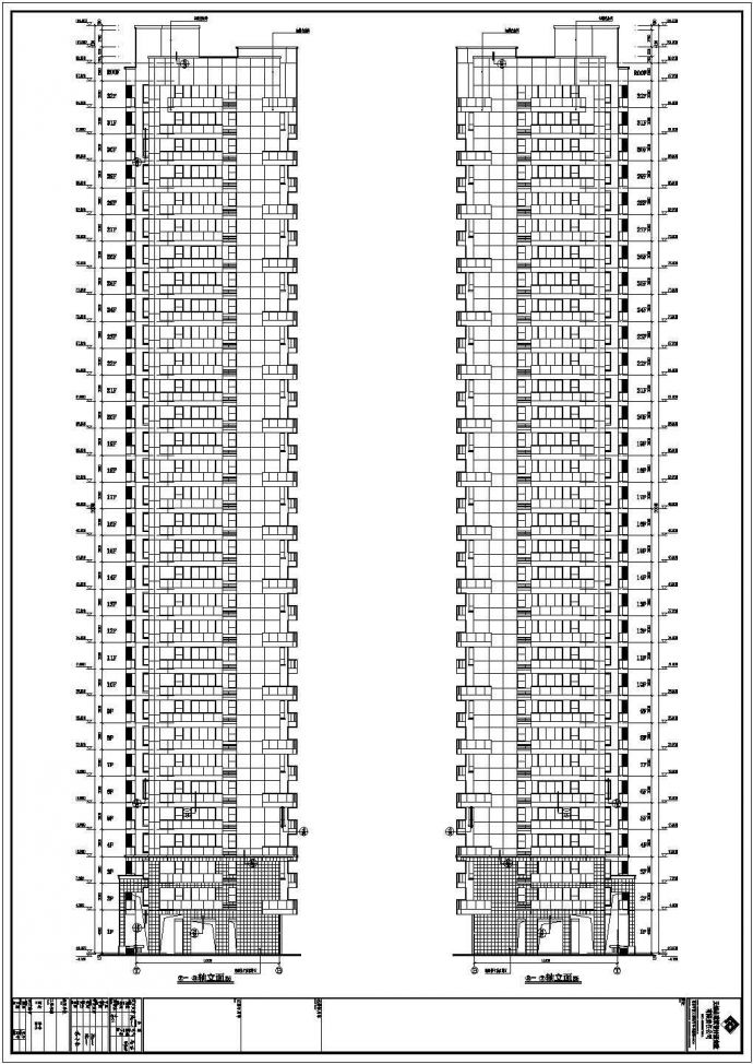 江苏某32层剪力墙层高层住宅建筑设计施工图_图1
