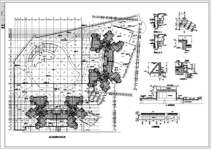 某地小区三层地下室建筑设计施工图_图1