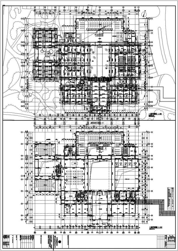 某地2层框架结构仿古博物馆建筑施工图-图二