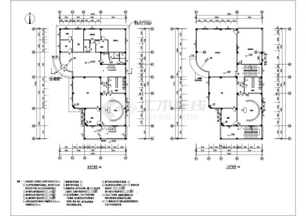 某地3层保障性住房小区幼儿园建筑设计图纸-图二