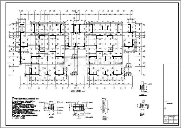 益阳市某住宅楼33层纯剪力墙结构施工图纸-图二