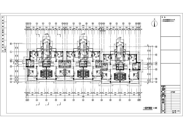 某小高层住宅（框剪）全套建筑施工图-图一