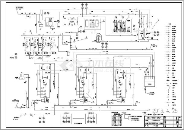 经典燃油燃气锅炉控制原理设计CAD图-图二