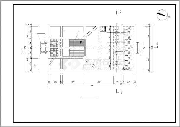 沉井雨水泵站工艺CAD参考图-图一