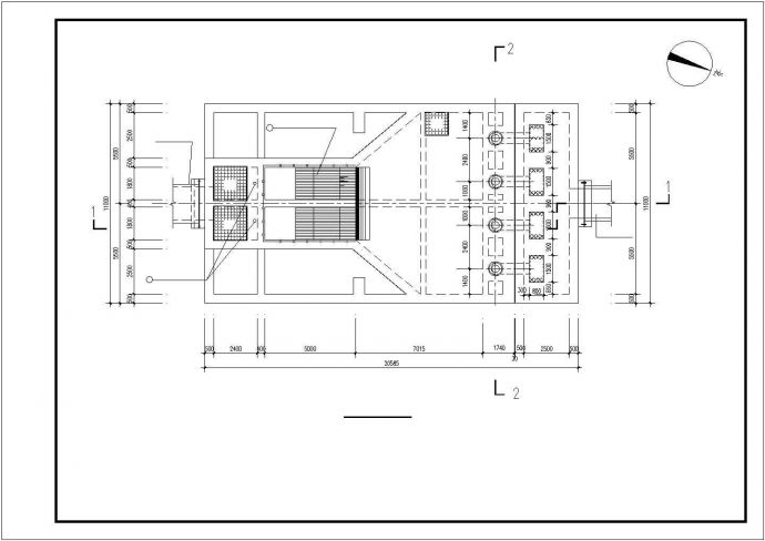 沉井雨水泵站工艺CAD参考图_图1