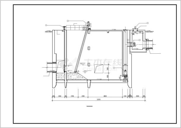 沉井雨水泵站工艺CAD参考图-图二