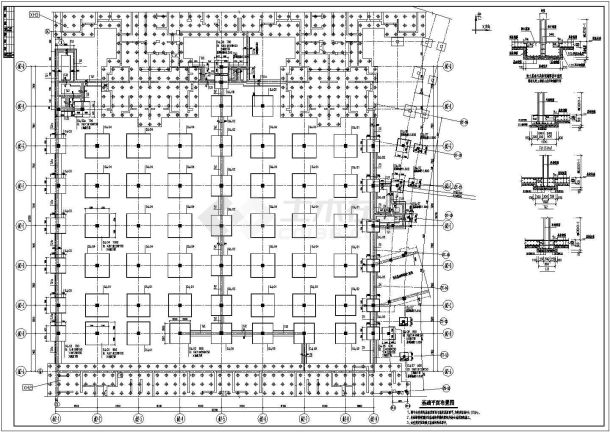 预应力无梁楼盖地下室结构施工图纸-图二