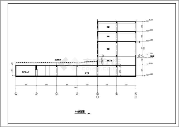 2013年某人防工程建筑施工设计图-图二