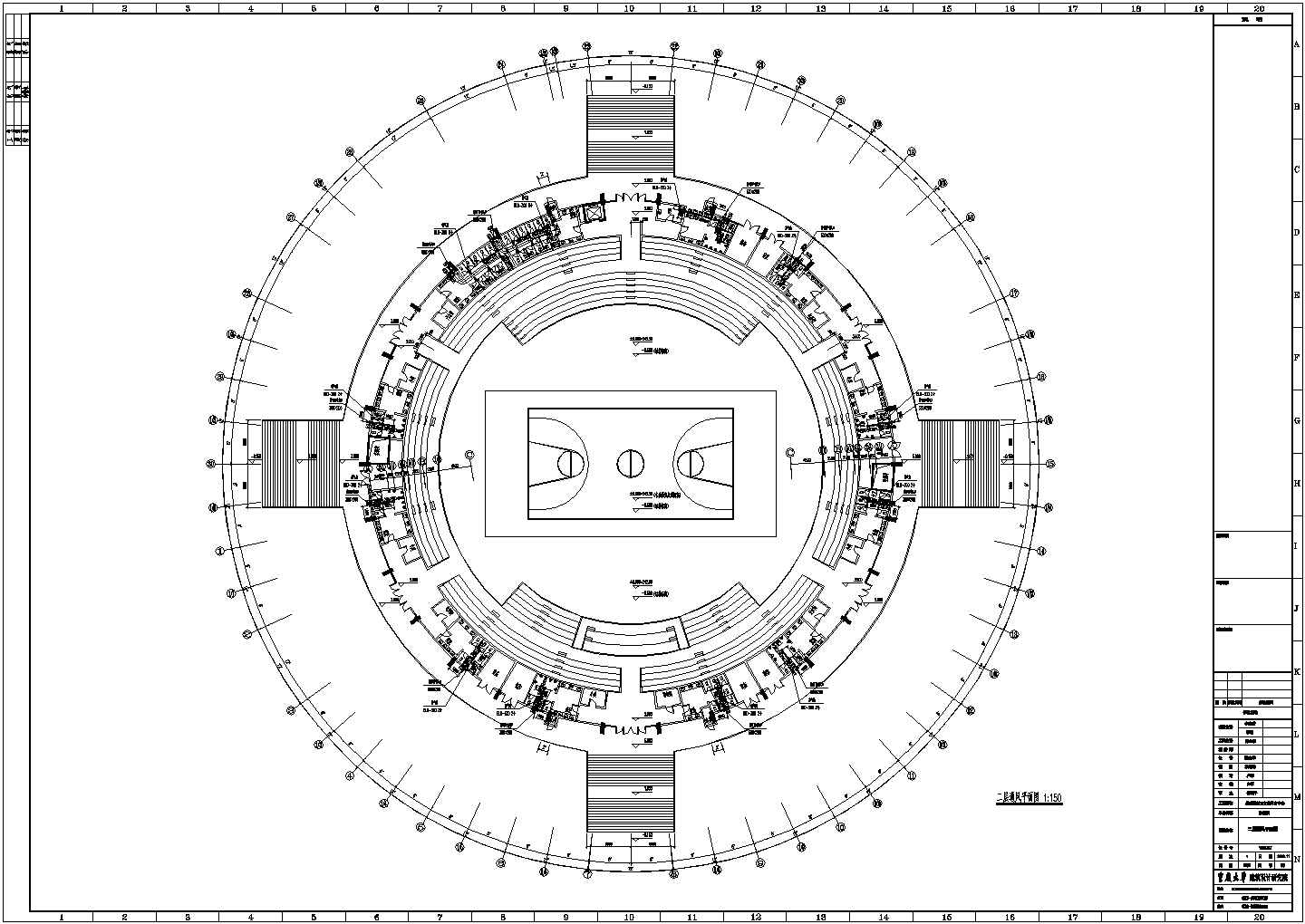 【重庆】某小型多功能体育馆中央空调设计图
