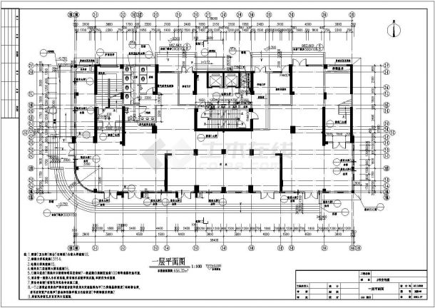 某地31层商住框架结构楼建筑设计施工图-图二