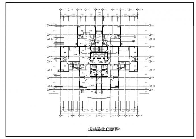 某某型住宅建筑结构平面图CAD图_图1