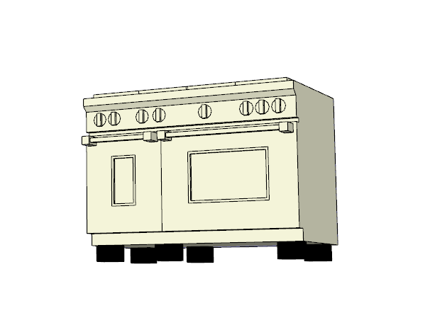 长方形储物柜柜子su模型_图1