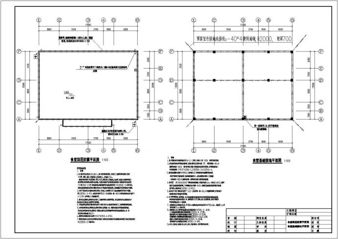某小学食堂改扩建工程图纸(含给排水、建筑、电气施工图、结构图纸)_图1