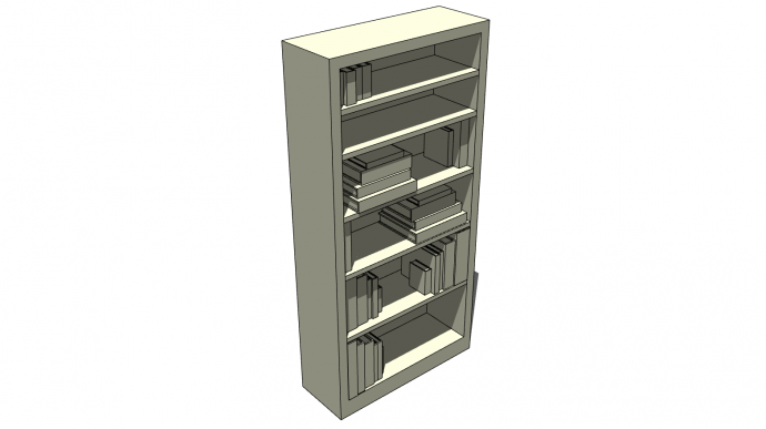 柜子多层高层木制su模型_图1