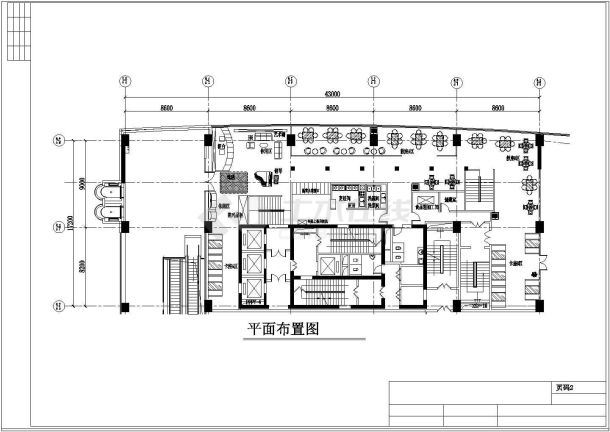 酒店餐饮空间CAD建施图-图一