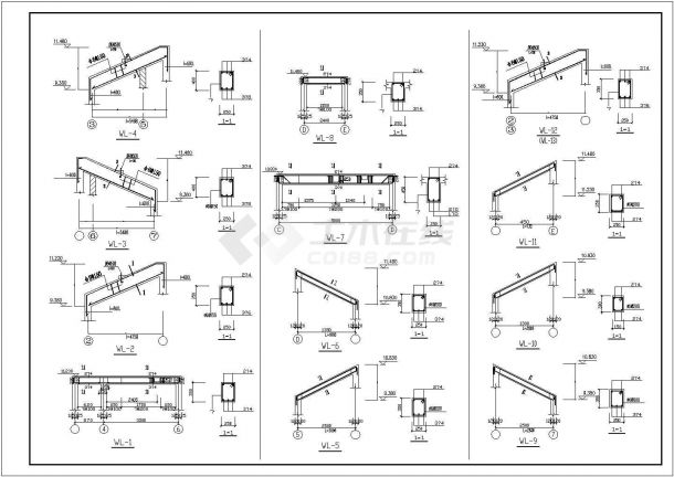 山东多层别墅设计规划CAD参考图-图一
