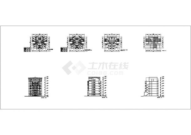 某住宅小区建筑施工全套图-图二