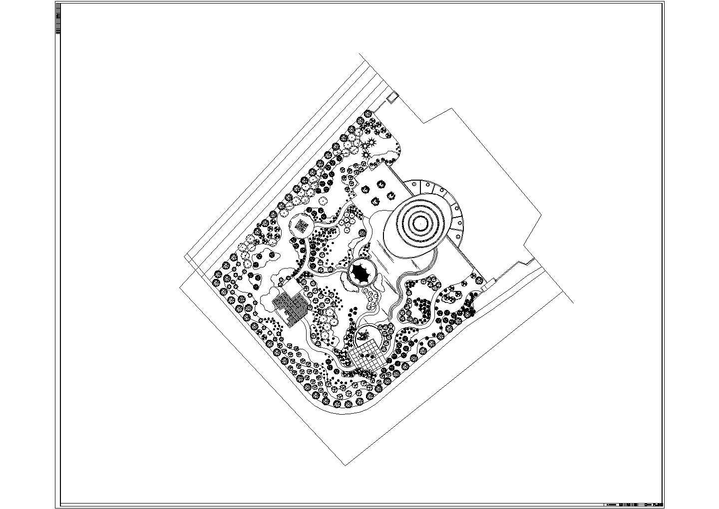 旺龙小区园林设计总平面规划设计图