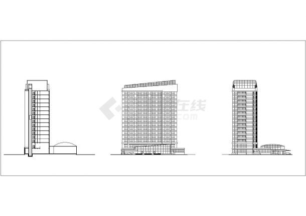 南方某经典高层住宅建筑CAD图-图二