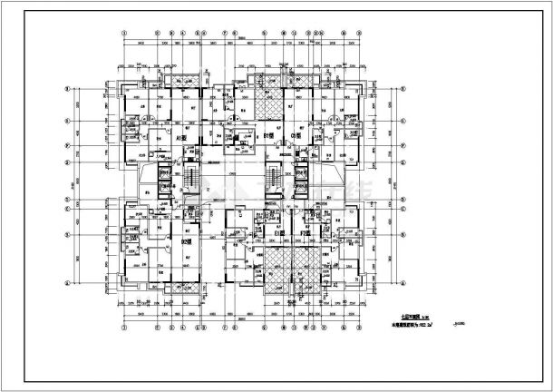 某小区成套多层住宅CAD施工图-图二