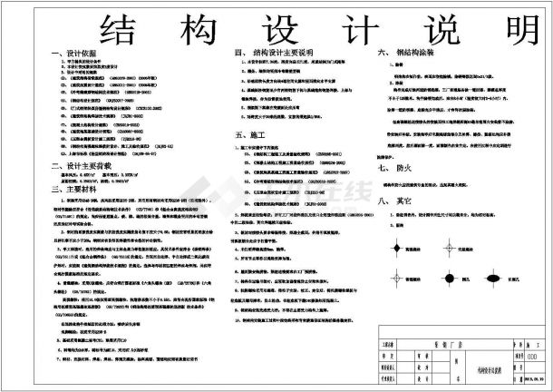 某地厂30米钢结构厂房CAD图-图一