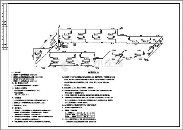 吉林地区钢结构厂房采暖设计施工图-图二
