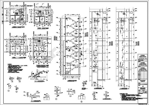 多层高档住宅小区设计施工CAD参考图-图二