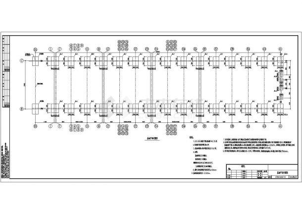 工业厂房A6重级工作制27米跨度图纸-图二