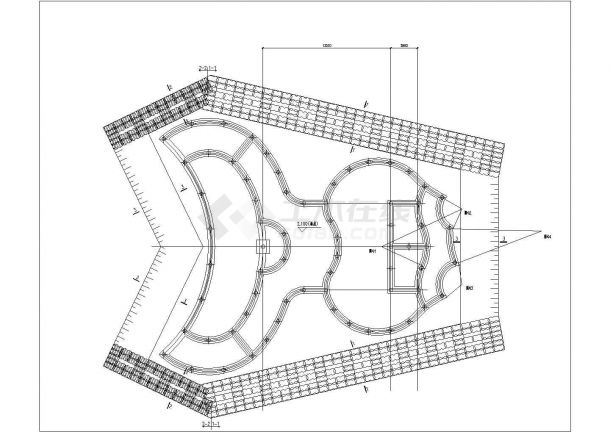 某地大型水电站基坑重力坝围护图纸-图一