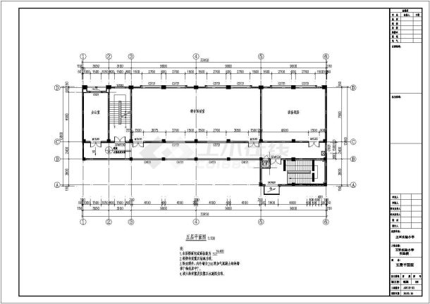 邯郸市某实验小学建筑设计图-图二