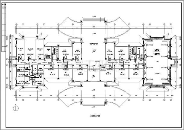 某5层教学楼多联机空调系统设计施工图-图一