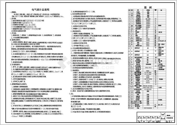 某地区五星级酒店全套电气施工图纸-图一