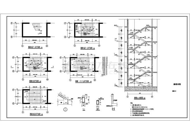 7度区0.15二类场地18层剪力墙住宅结构施工图-图一