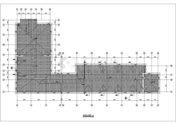 某地区5层框架结构小学建筑CAD布置图-图二
