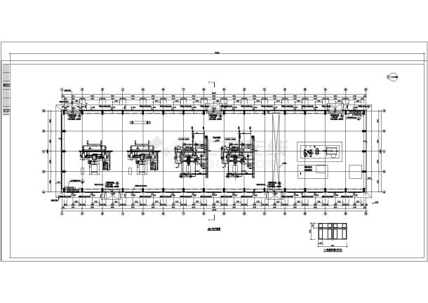 24米跨带天车厂房建筑施工设计图纸-图二
